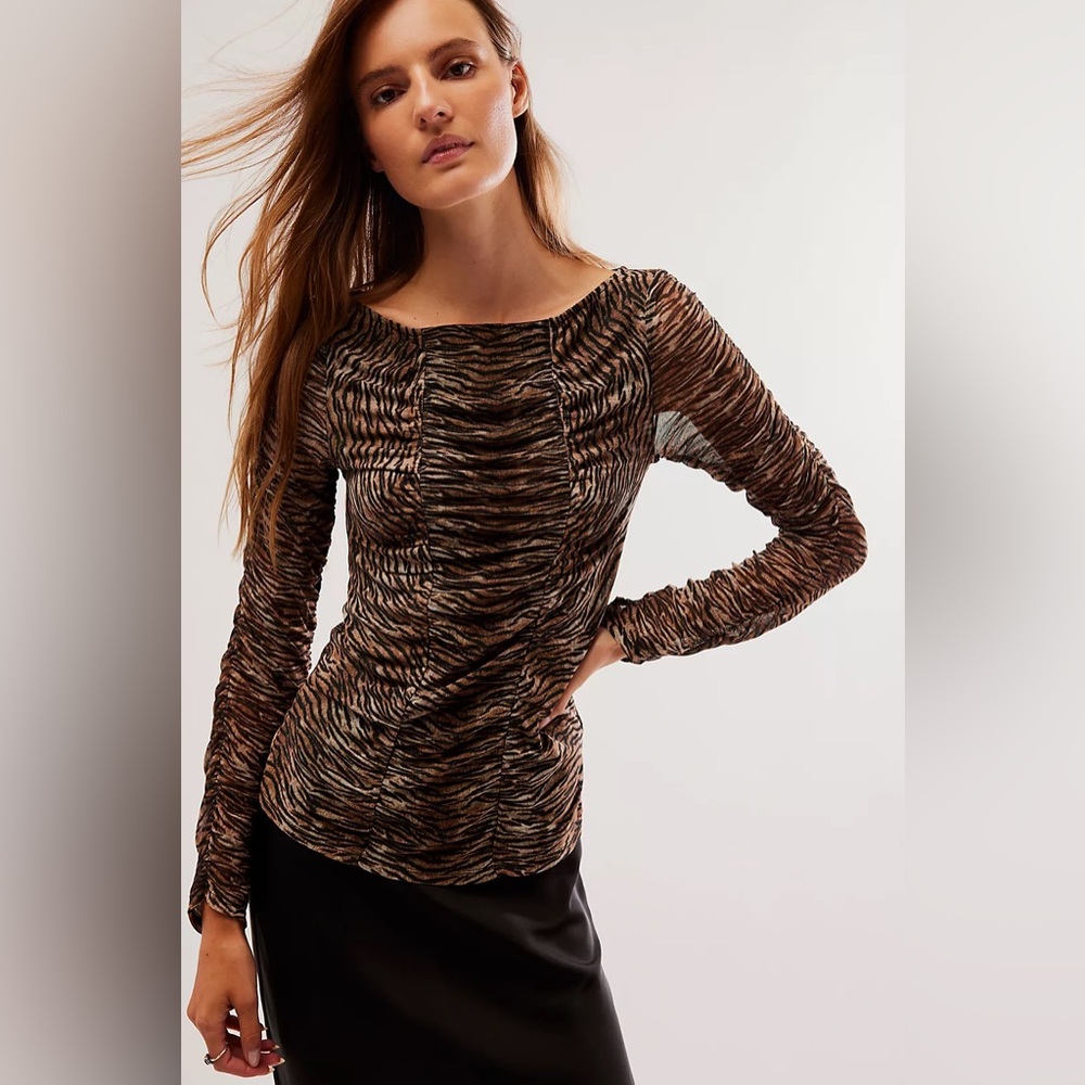 Free People OneTeaspoon Night Fever Mesh Top